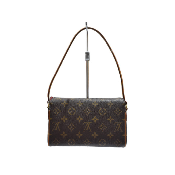 Louis Vuitton Handbags - Louis Vuitton Interior Recital Monogram Brown Handbag Canvas Red